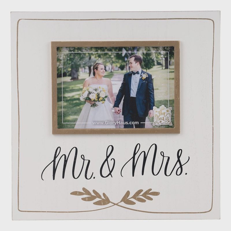 Mr. &amp; Mrs. Gold Frame