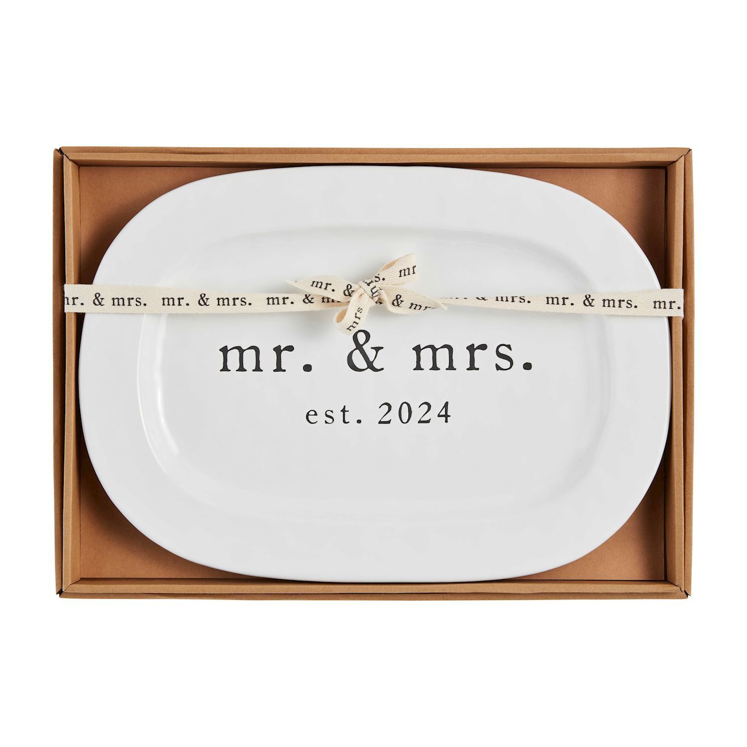 Mr. &amp; Mrs. Est. 2024 Platter