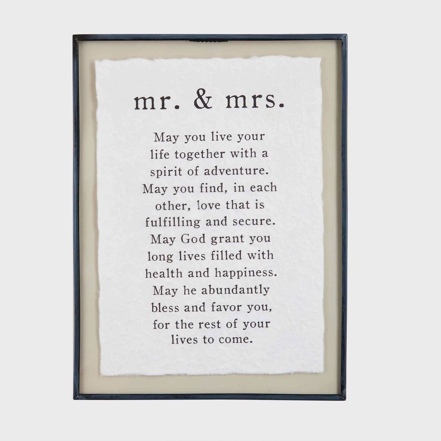 Mr. &amp; Mrs. Glass Plaque