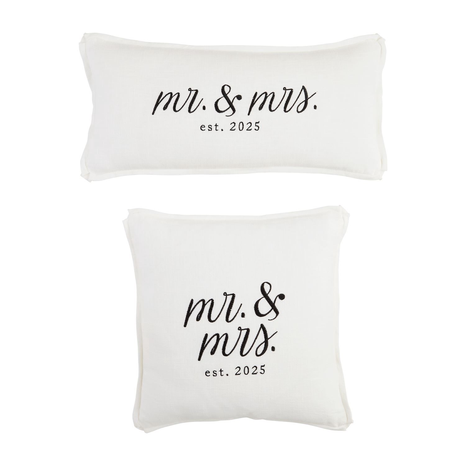 Mr &amp; Mrs Est 2025 Pillows