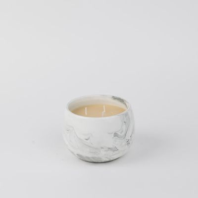 Bridgewater Sweet Grace soy-blend candle in white ceramic vessel against neutral background
