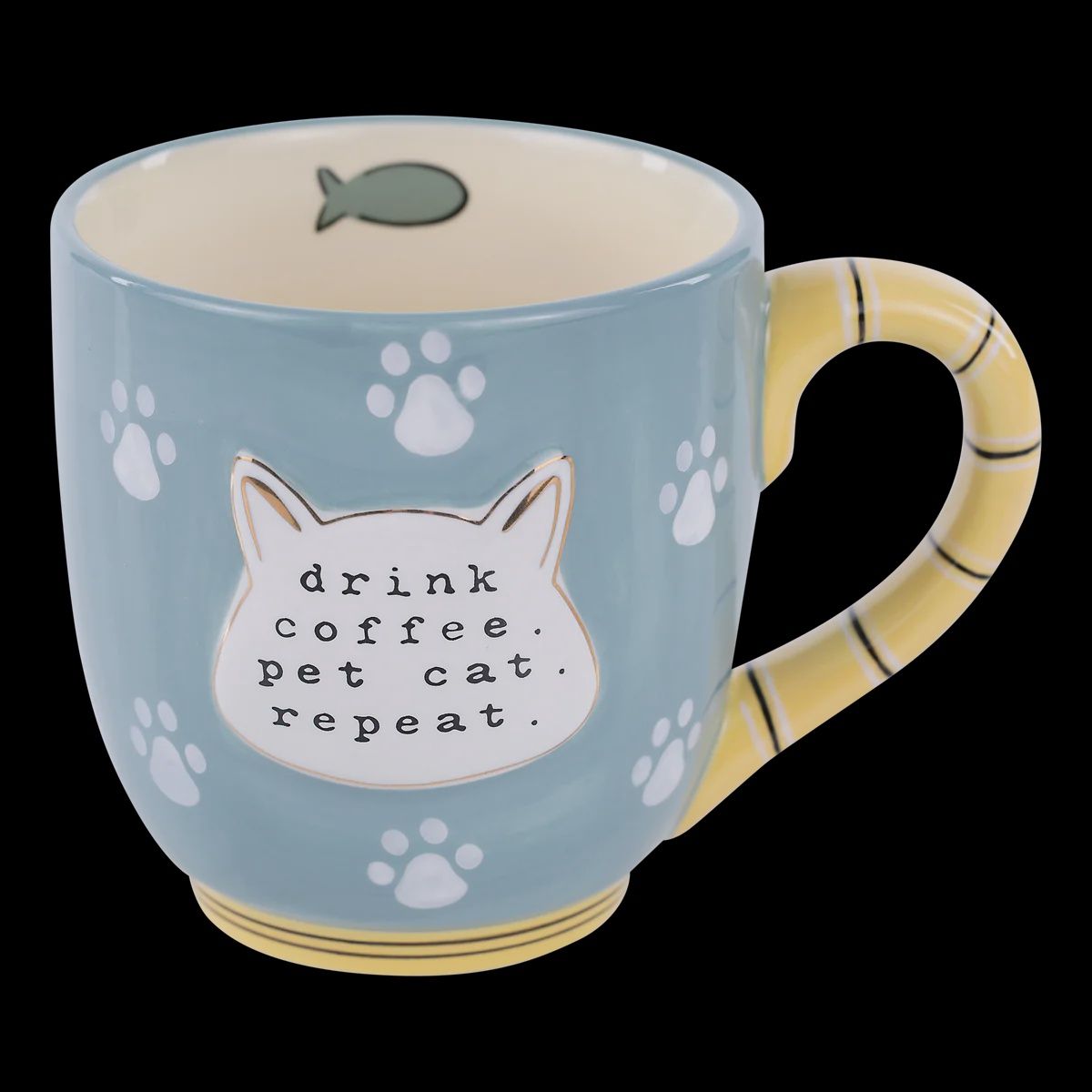 Drink Coffee Pet Cat Repeat Mug