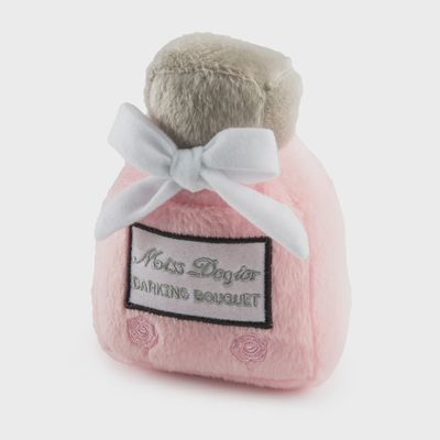 Miss Dogior squeaky plush dog toy by Haute Diggity Dog, featuring a soft fabric construction in studio lighting against a neutral background