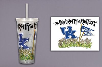 Kentucky 22 oz Tumbler with Straw