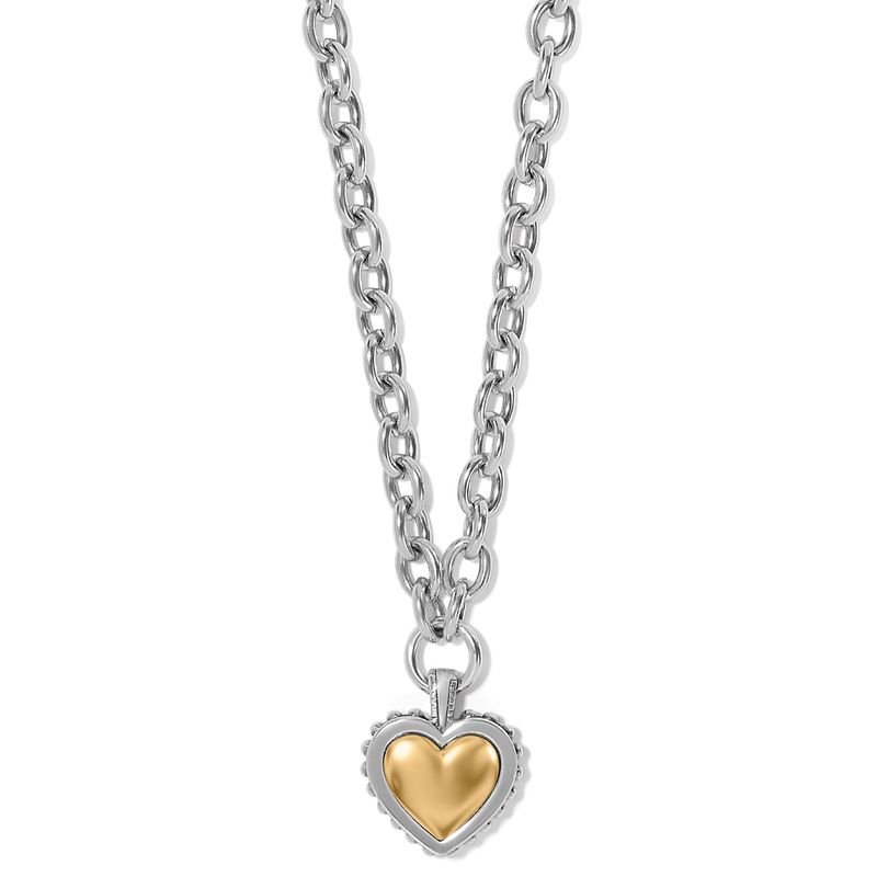 Pretty Tough Bold Heart Necklace