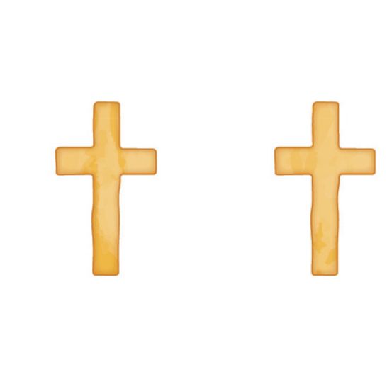 SP Cross Stud Earrings Cross