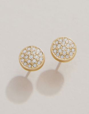 Sea La Vie Stud Earrings Stronger/Pavé Disk
