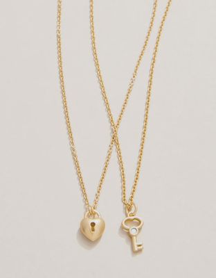 Sea La Vie Necklace Best Friends/Heart Key