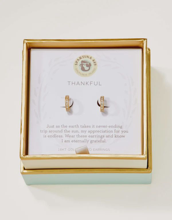 Sea La Vie Thankful/Ring Hoop Earrings