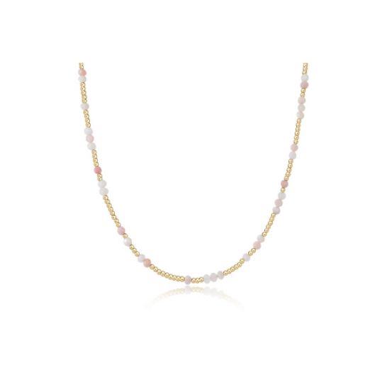 15&quot; Choker Hope Unwritten Gemstone - Pink Opal