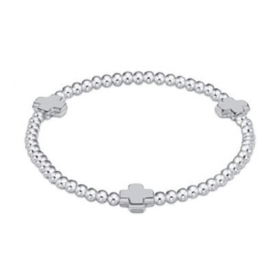 Signature Cross 3mm Sterling Bracelet - Sterling