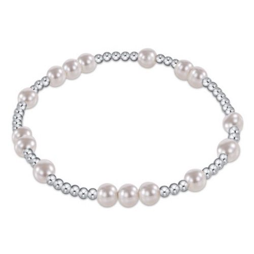 Extends - Hope Unwritten Sterling 5mm Bead Bracelet - Pearl