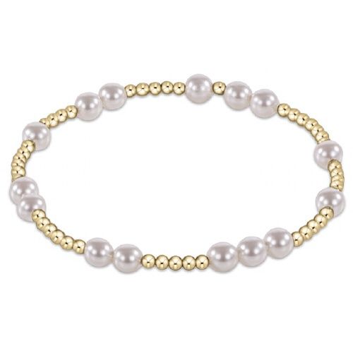 Extends - Hope Unwritten 5mm Bead Bracelet - Pearl
