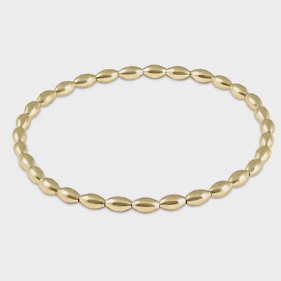 ENEWTON Harmony beaded stretch bracelet in 14kt gold-filled, 6.75 inch circumference, displayed on white background