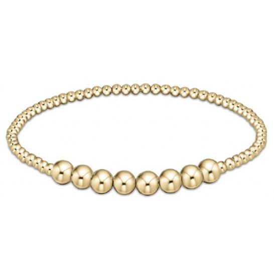 Classic Gold Beaded Bliss 2.5mm Bead Bracelet - 5mm Gold