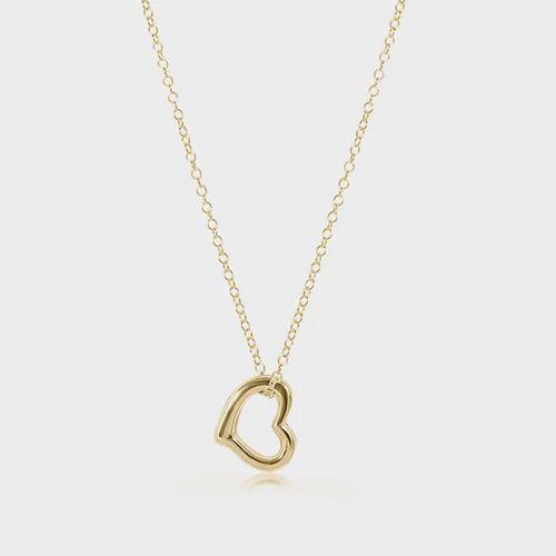 16&quot; Necklace Gold - Love Gold Charm