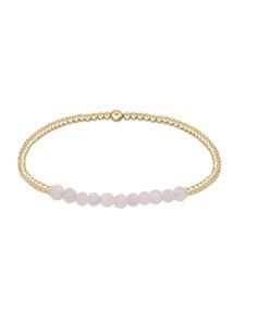 Gold Bliss 2mm Bead Bracelet - Moonstone