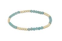 Blissful Pattern 2.5mm Bead Bracelet - Amazonite