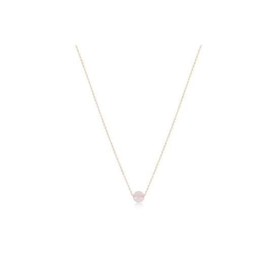 16&quot; Necklace Gold - Admire Pink Opal