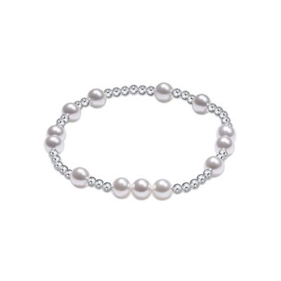 Hope Unwritten Pearl 6mm Sterling Bracelet