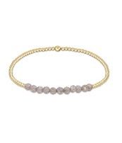 Gold Bliss 2mm Bead Bracelet - Labradorite
