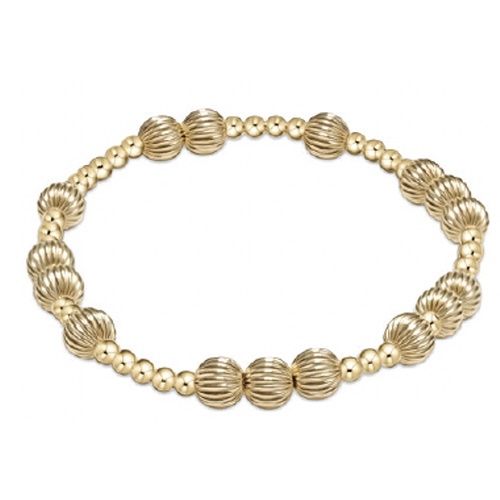 Extends - Hope Unwritten Dignity 6mm Bead Bracelet - Gold
