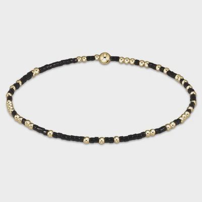 ENEWTON Hope Unwritten bracelet in onyx with 2mm beads, 6.75 inch circumference, displayed on neutral background
