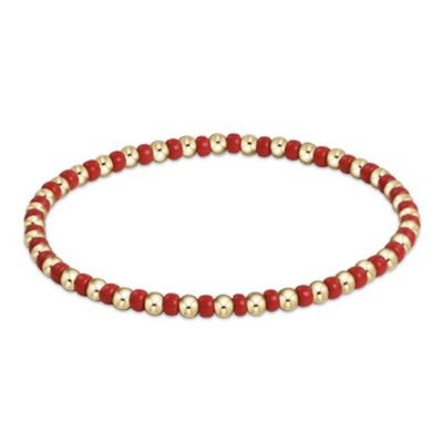 Gameday Hope Grateful Bracelet - Bright Red