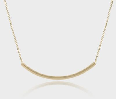 16" Necklace Gold - Bliss Bar Gold