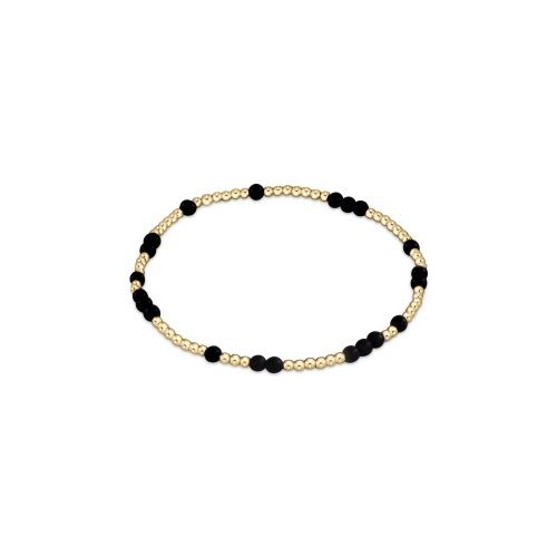 Hope Unwritten Gemstone Bracelet - Matte Onyx