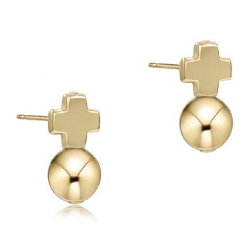 Signature Cross Gold Stud - Classic Gold