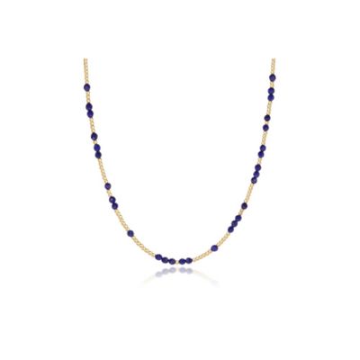15" Choker Hope Unwritten Gemstone - Lapis