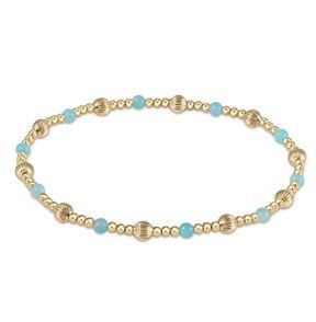 Dignity Sincerity Pattern 4mm Bead Bracelet - Amazonite