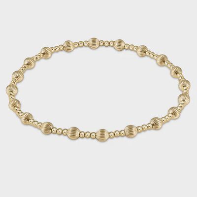 ENEWTON Dignity Sincerity 14kt gold-filled beaded bracelet with 4mm round beads on white background