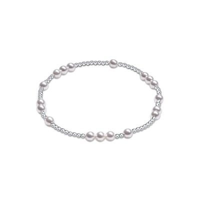 Hope Unwritten Pearl 4mm Sterling Bracelet