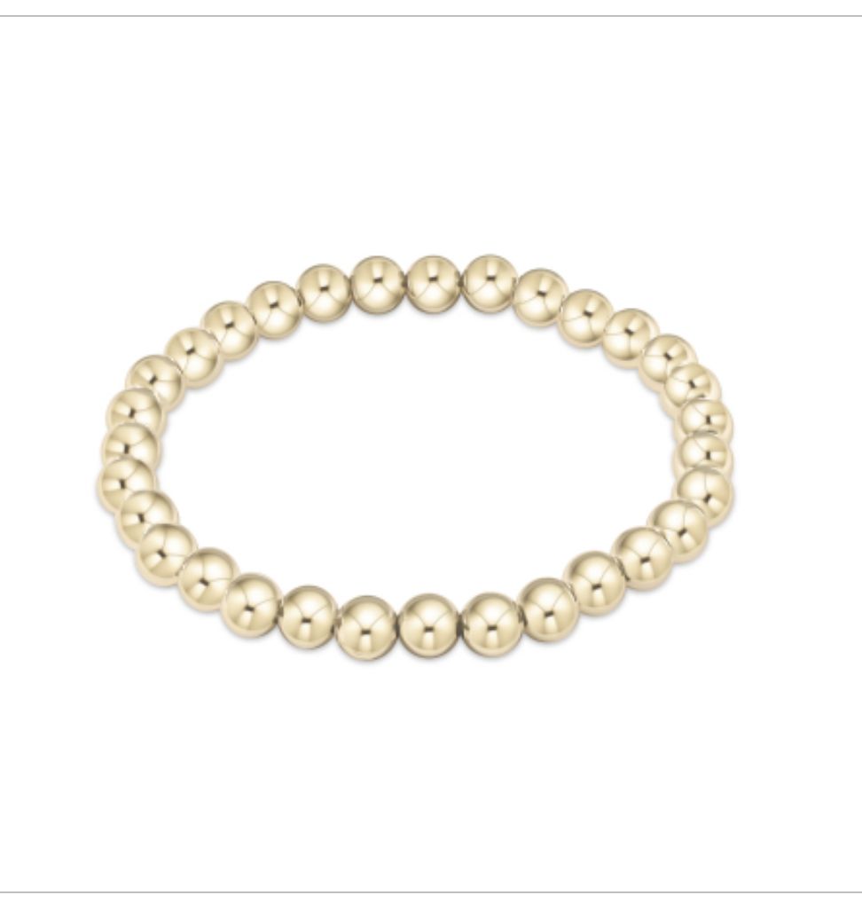 Extends - Classic Gold 6mm Bead Bracelet