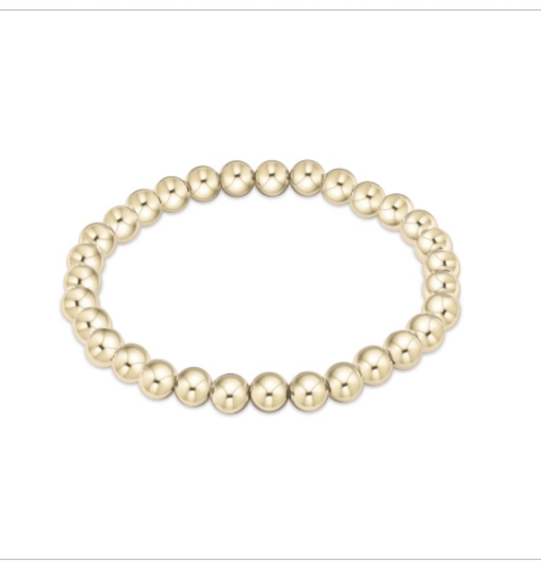 Extends - Classic Gold 6mm Bead Bracelet
