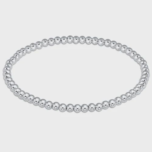 Classic Sterling 3mm Bead Bracelet