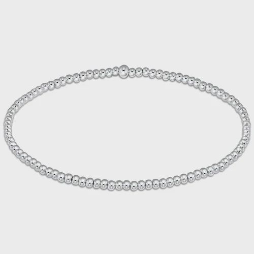 Classic Sterling 2mm Bead Bracelet