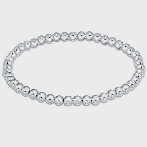 Classic Sterling 4mm Bead Bracelet