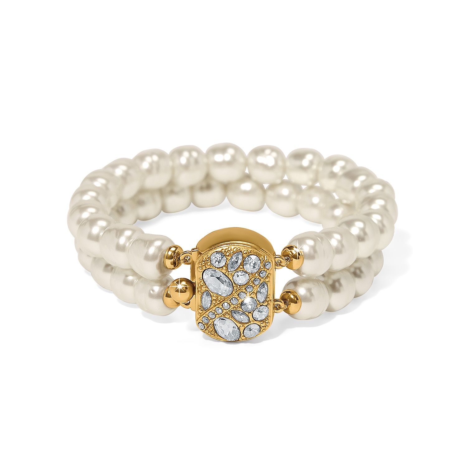 Trust Your Journey Double Pearl Stretch Bracelet