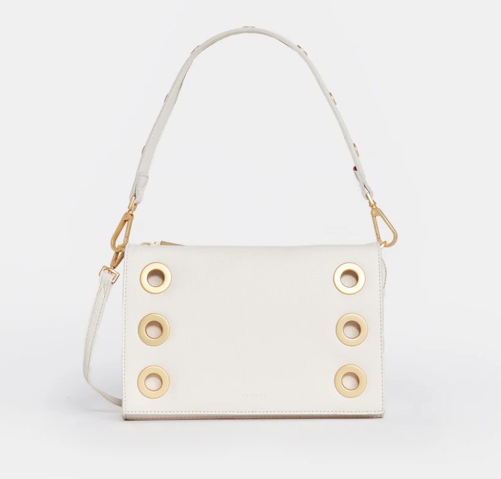 Montana Clutch Sml - Calla Lily White/Brushed Gold