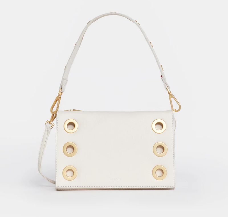 Montana Clutch Sml - Calla Lily White/Brushed Gold