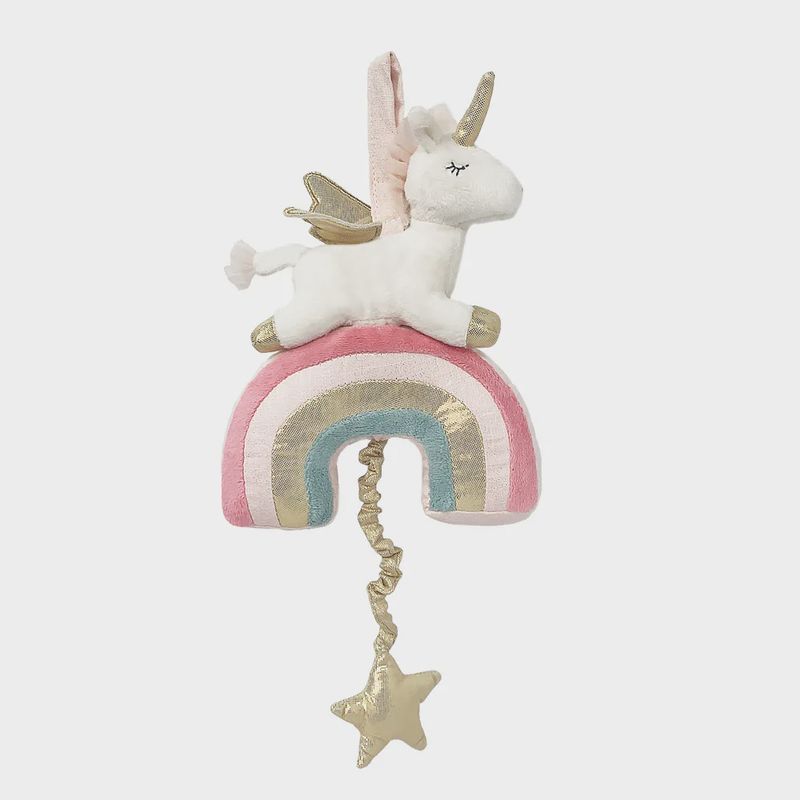 PLUSH RAINBOW UNICORN MUSIC MOBILE