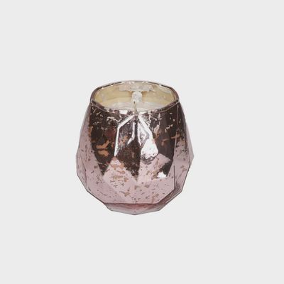 Bridgewater Sweet Grace Collection soy-blend candle in mercury glass jar against white background