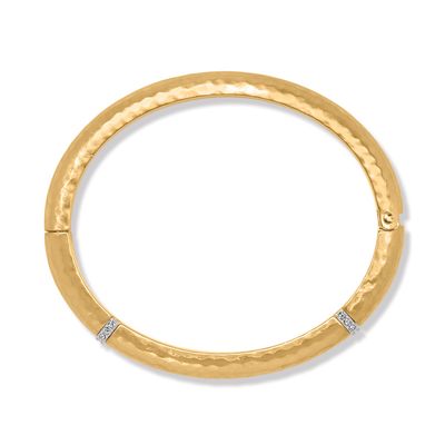 Meridian Geo Hinged Solid Bangle