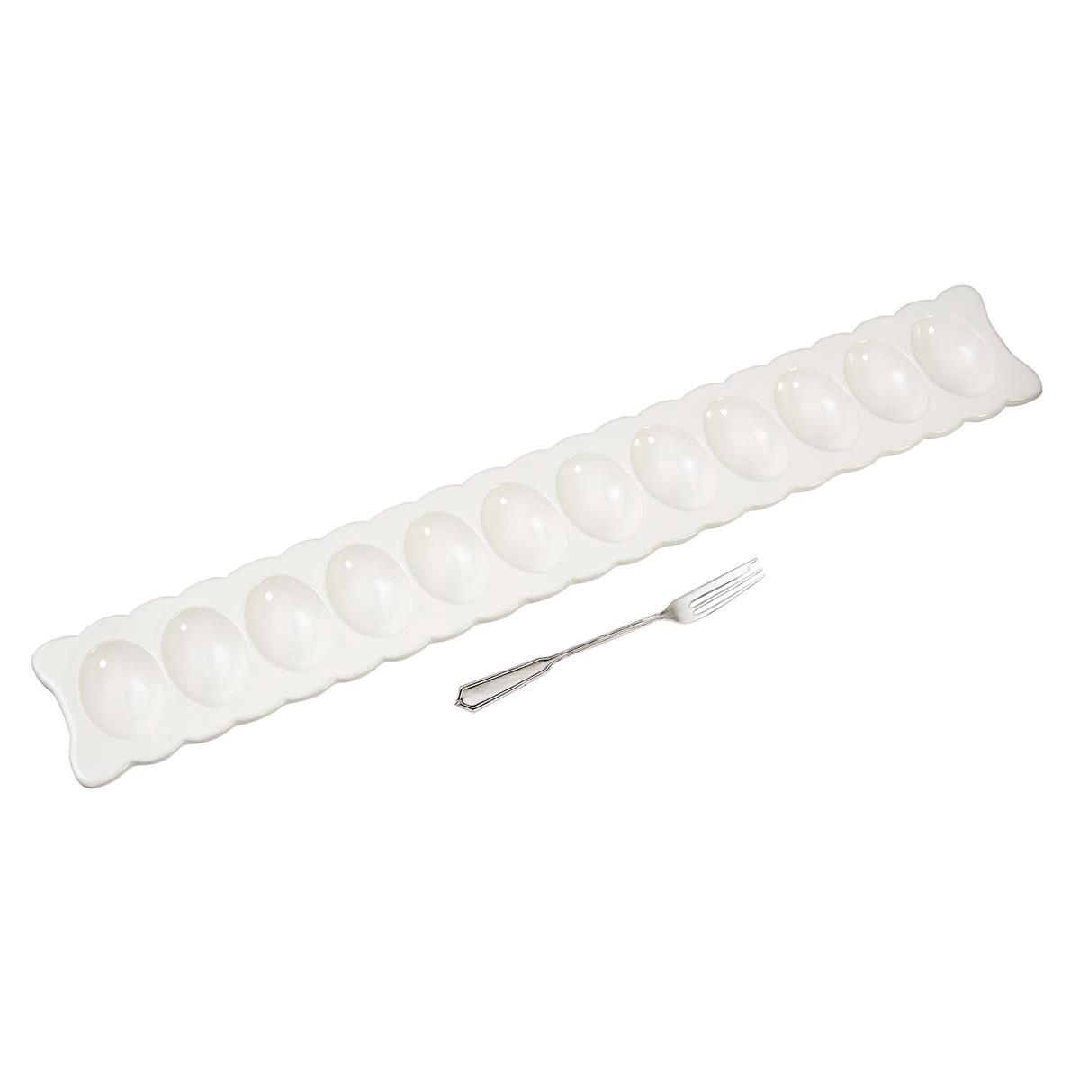 Deviled Egg Tray &amp; Fork Set