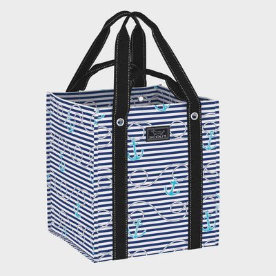 BAGETTE MARKET TOTE - ANCHORS AWAY