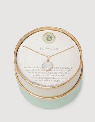 Sea La Vie Necklace Survivor/Coin Pearl
