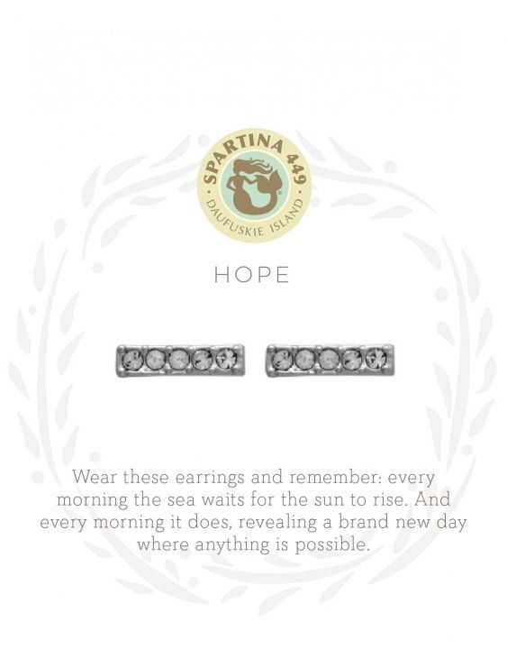 SLV Stud Earrings Hope Horizon Silver